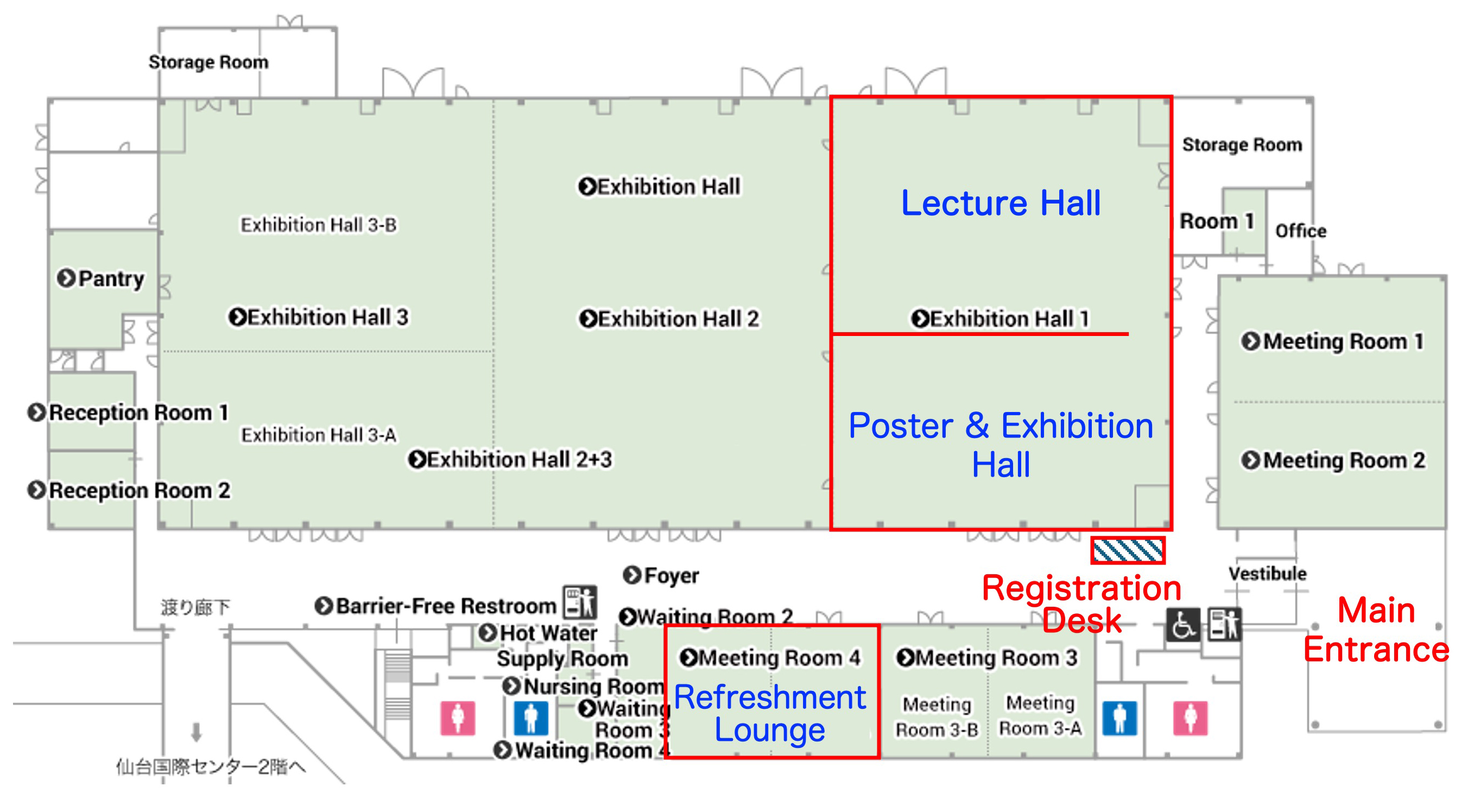 Conference floor map